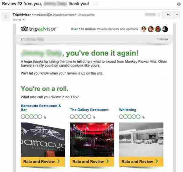 看旅游社区TripAdvisor如何做邮件营销（下篇）
