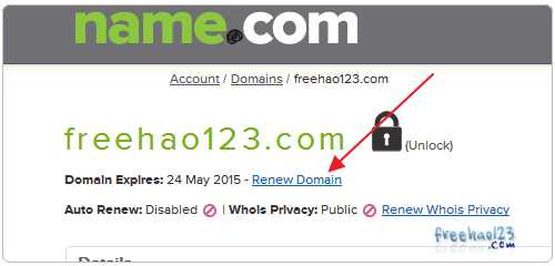 在Name.com上购买及续费域名的图文教程