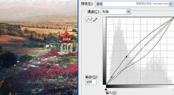 Photoshop为模糊的野外风景照片添加艳丽的色彩