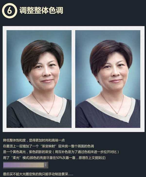 Photoshop将中年妇女精细磨皮及整体美化