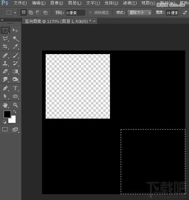 利用Photoshop CC自定义图案及快速蒙版制作个性编织效果教程