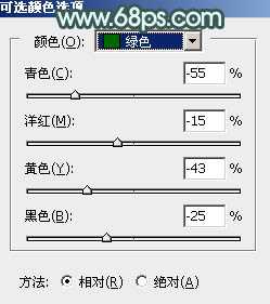 Photoshop将草地人物图片调制出小清新的淡调青黄色效果