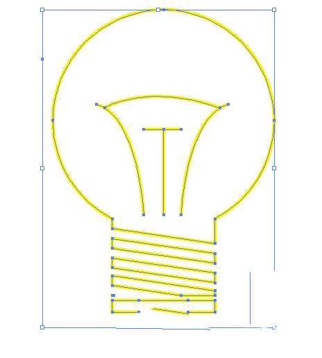 ai怎么绘制发光的电灯泡矢量图?
